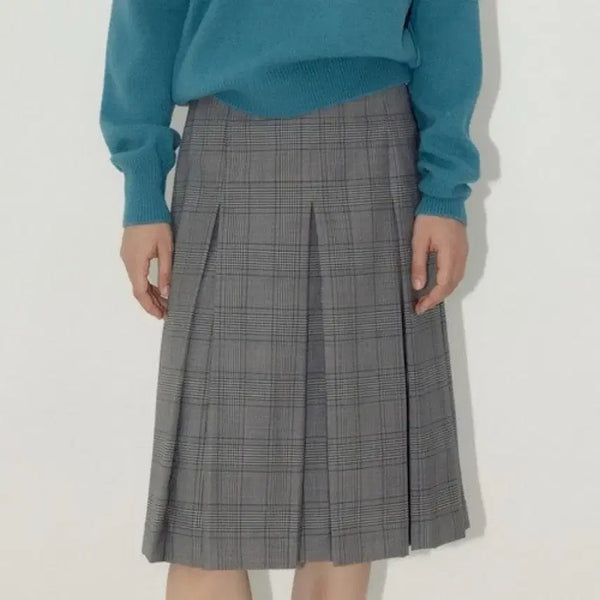 [BUNJANG] Lerope Wool Pleated Skirt (Size S) / (s) 르로브 울 플리츠 스커트