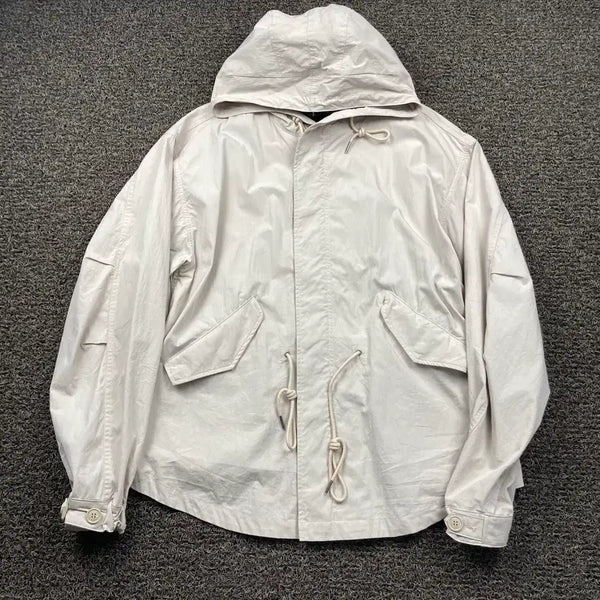 [BUNJANG] Prismworks Beige Fishtail Short Jacket / 프리즘웍스 베이지 피쉬테일 숏 야상 자켓