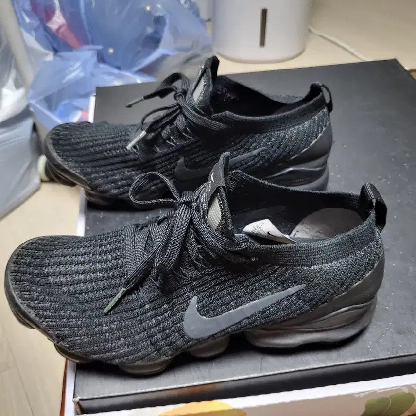 [BUNJANG] Nike Air VaporMax Flyknit 3 Black 255mm / 나이키 에어 베이퍼맥스 플라이니트3 블랙 255mm 상태매우좋음