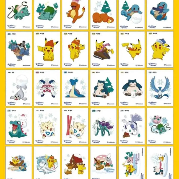 [BUNJANG] Pokemon Bakery Stickers Full Set (30 Types) Sealed / 최저가) 포켓몬스터 호빵 대왕 띠부씰 미개봉 전종(30종)