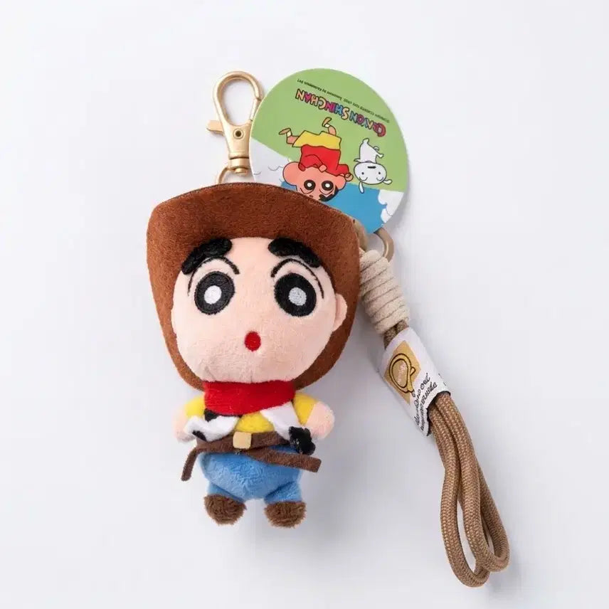 [BUNJANG] Crayon Shin-chan Toy Story Woody Doll Keychain / 짱구 토이스토리 우디 인형 키링