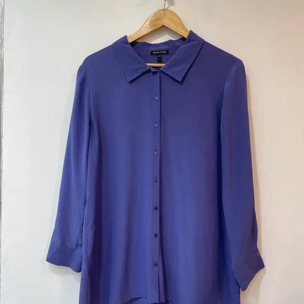 [BUNJANG] Women's Silk Shirt - Size L / 여성 실크 셔츠 L