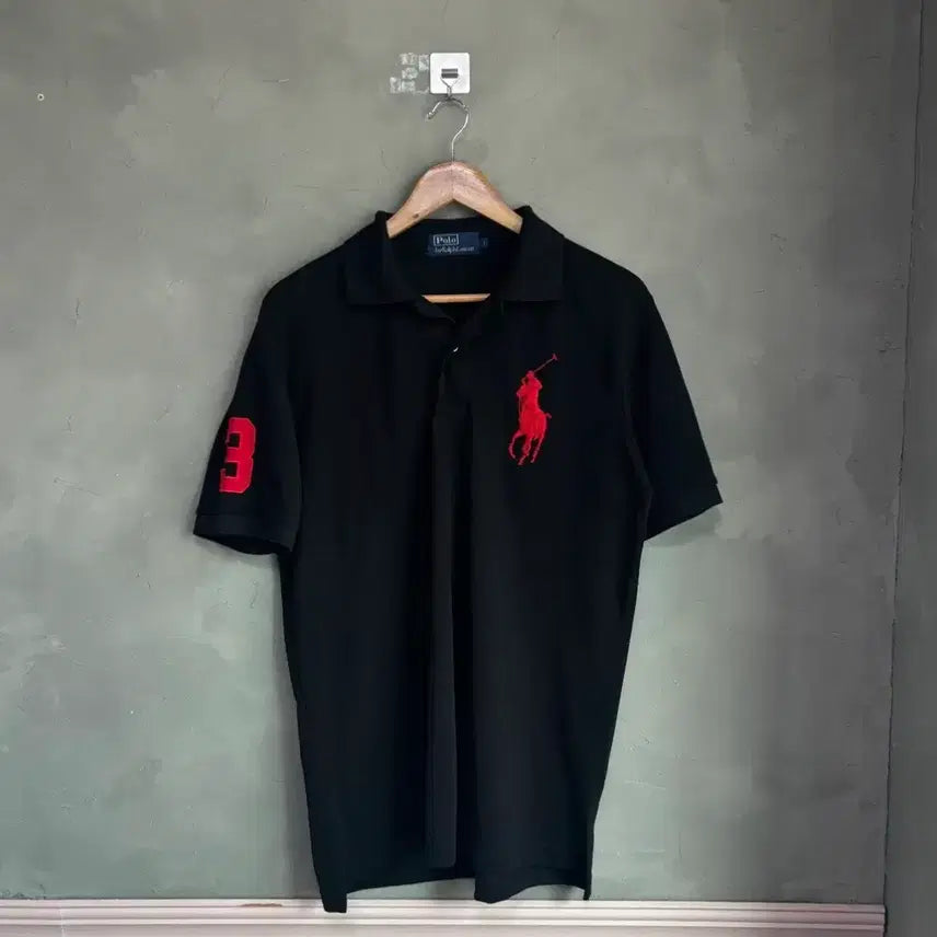 [BUNJANG] Polo Ralph Lauren Big Pony Short Sleeve Polo Shirt Black / 폴로 랄프로렌 빅포니 반팔 카라티 블랙