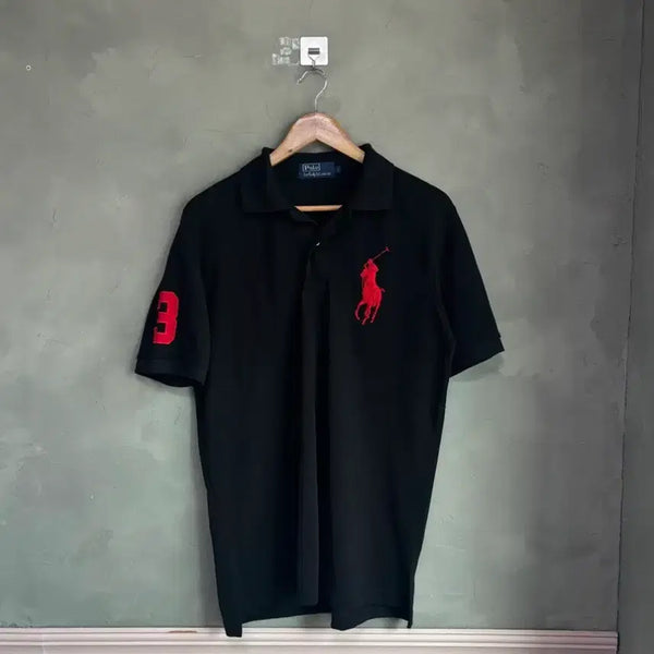 [BUNJANG] Polo Ralph Lauren Big Pony Short Sleeve Polo Shirt Black / 폴로 랄프로렌 빅포니 반팔 카라티 블랙