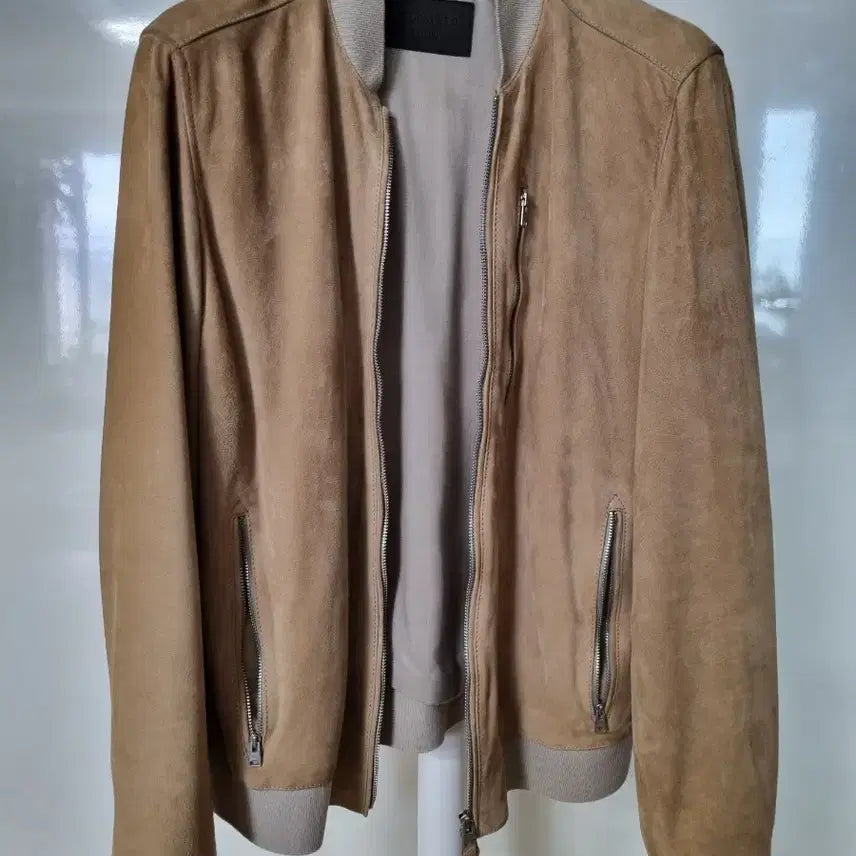 [BUNJANG] AllSaints Kemble Suede Bomber Jacket M / 올세인츠  켐블 스웨이드 봄버자켓