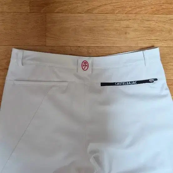 [BUNJANG] Castelbajac Summer White Spandex Golf Pants (Size 34) / (정품/최상급)까스텔바작 골프 한여름용 얇은 냉감용 화이트 스판바지,34