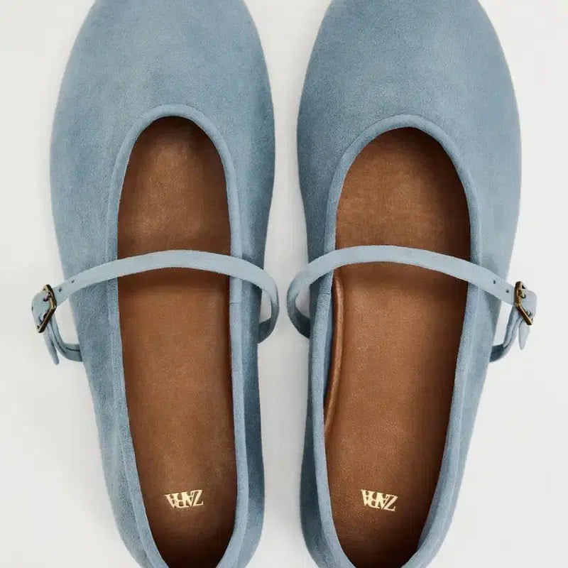 [BUNJANG] Zara Flat Shoes Blue / 자라zara 플랫슈즈 블루