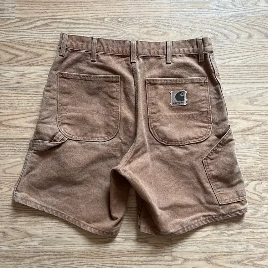 [BUNJANG] Carhartt OG Made in U.S.A. Work Half Pants Brown Size 34 / [CARHARTT] 칼하트OG MADE IN U.S.A  워크 하프팬츠