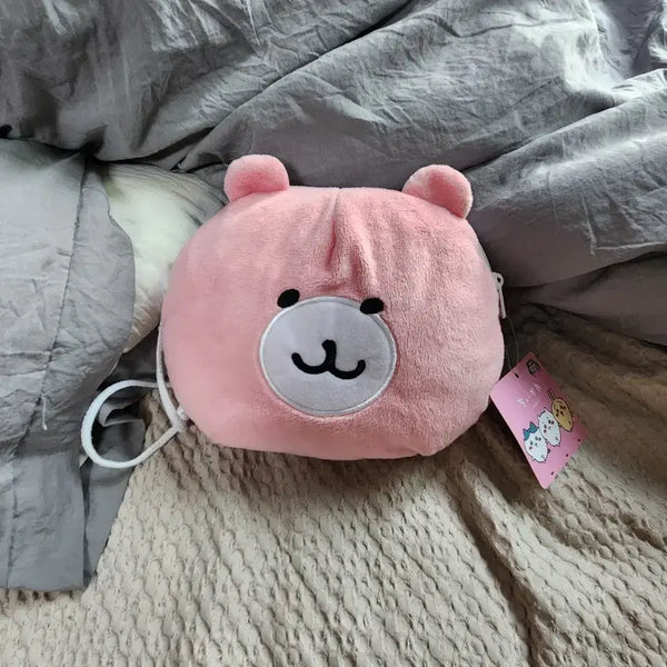 [BUNJANG] Chiikawa Teddy Bear Pouch Pink / 치이카와 곰돌이 파우치 핑크