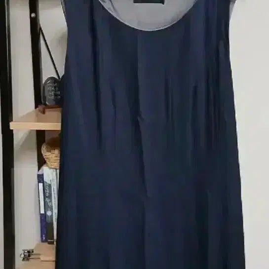 [BUNJANG] TIME Navy Flare Midi Dress / 타임 원피스 네이비