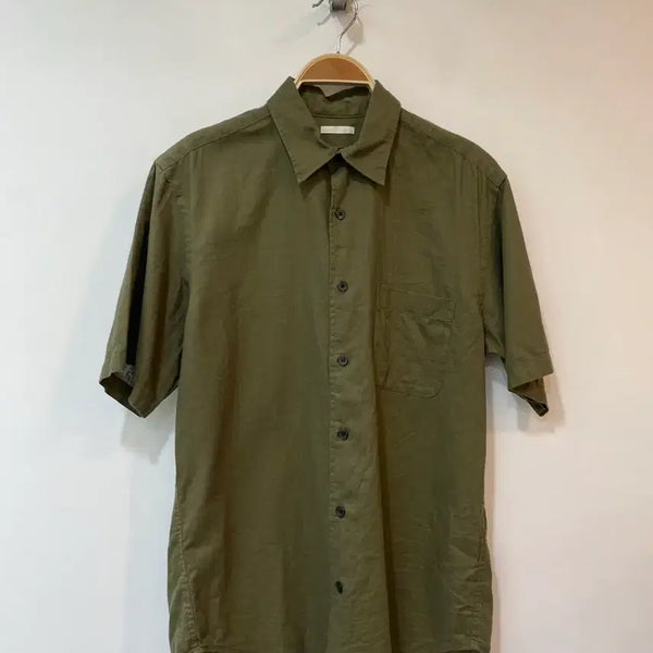 [BUNJANG] GU Women's Linen Blend Short Sleeve Shirt S / GU 여성 마혼방 반팔셔츠 S