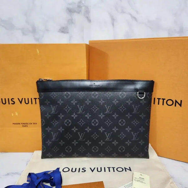 [BUNJANG] Louis Vuitton Monogram Eclipse Clutch / 루이비통 모노그램 이클립스 클러치