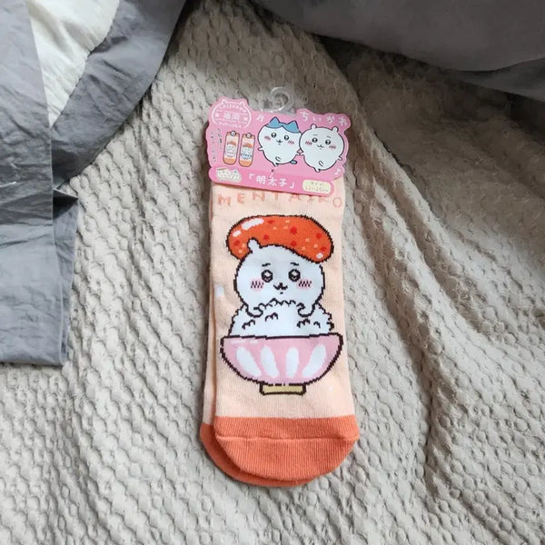 [BUNJANG] Chiikawa Mentaiko Character Socks / 치이카와 명란젓 캐릭터 양말