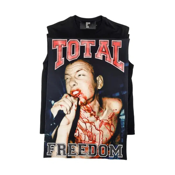 [BUNJANG] Hood By Air 16FW Total Freedom Sleeveless Black / 후드바이에어 - 16FW TOTAL FREEDOM 슬리브리스 - 블랙 -