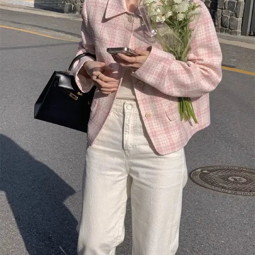 [BUNJANG] Le-robe Brechu Pink Jacket / 르로브 brechu 핑크 자켓