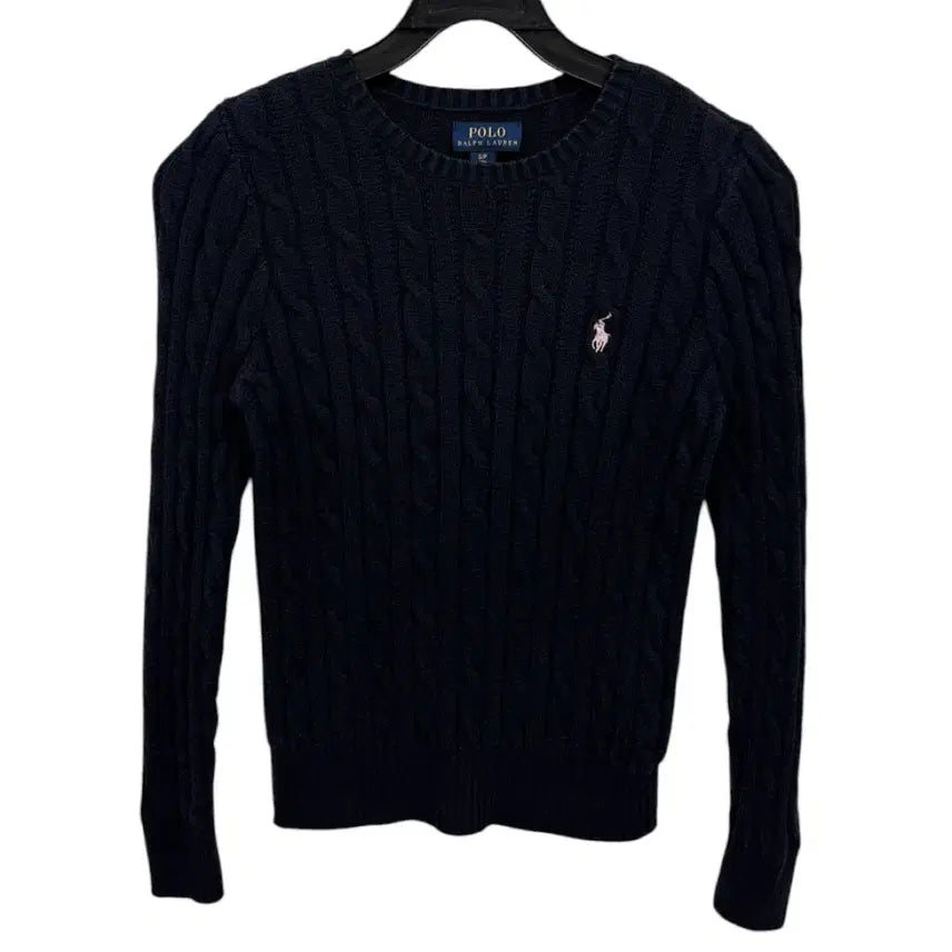 [BUNJANG] Polo Ralph Lauren Cable Knit Women's Slim Fit Sweater XXS / 폴로랄프로렌 케이블 우먼 슬림핏 니트  xxs