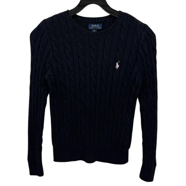 [BUNJANG] Polo Ralph Lauren Cable Knit Women's Slim Fit Sweater XXS / 폴로랄프로렌 케이블 우먼 슬림핏 니트  xxs