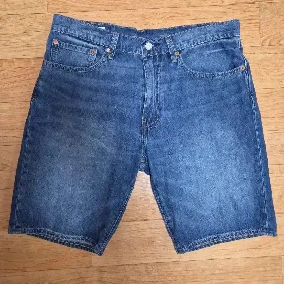 [BUNJANG] Levi's 505 Premium Denim Shorts with Stretch / (매장판/새상품급) 리바이스 얇은 505 프리미엄 워싱 데님 스판 반바지