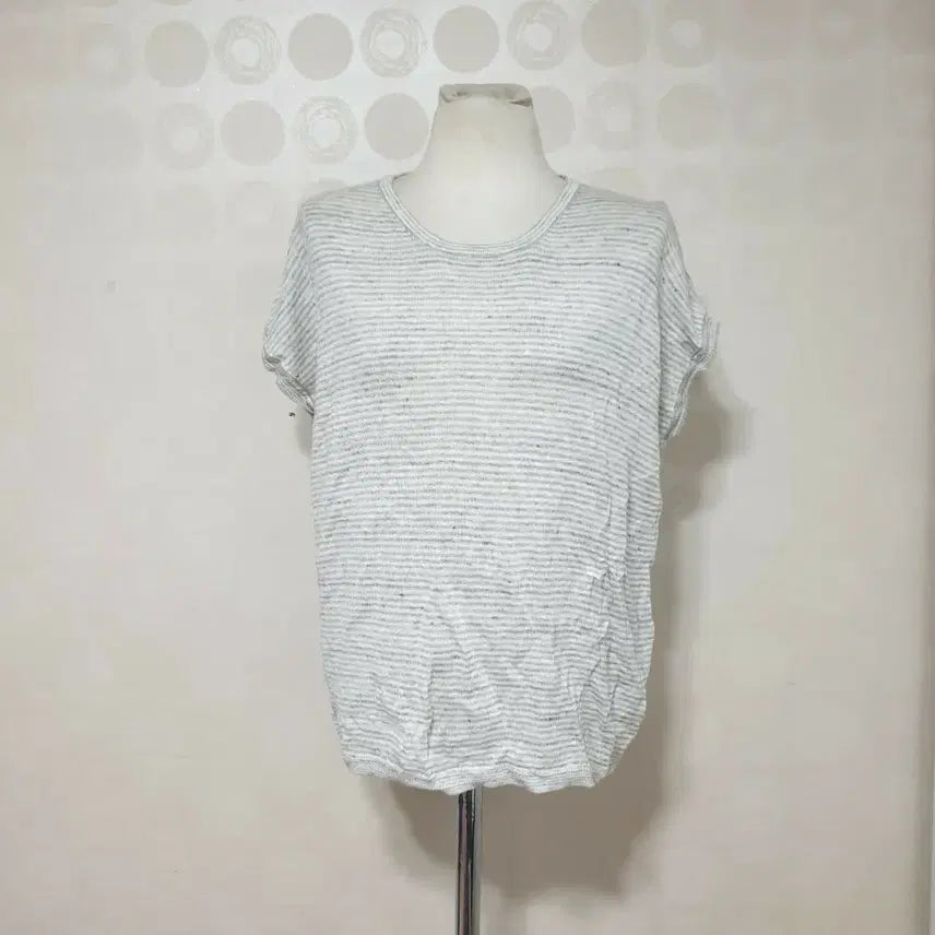 [BUNJANG] Gray Short Sleeve Knit T-Shirt Size 66 / 그레이반팔니트66 반팔니트66 반팔티66