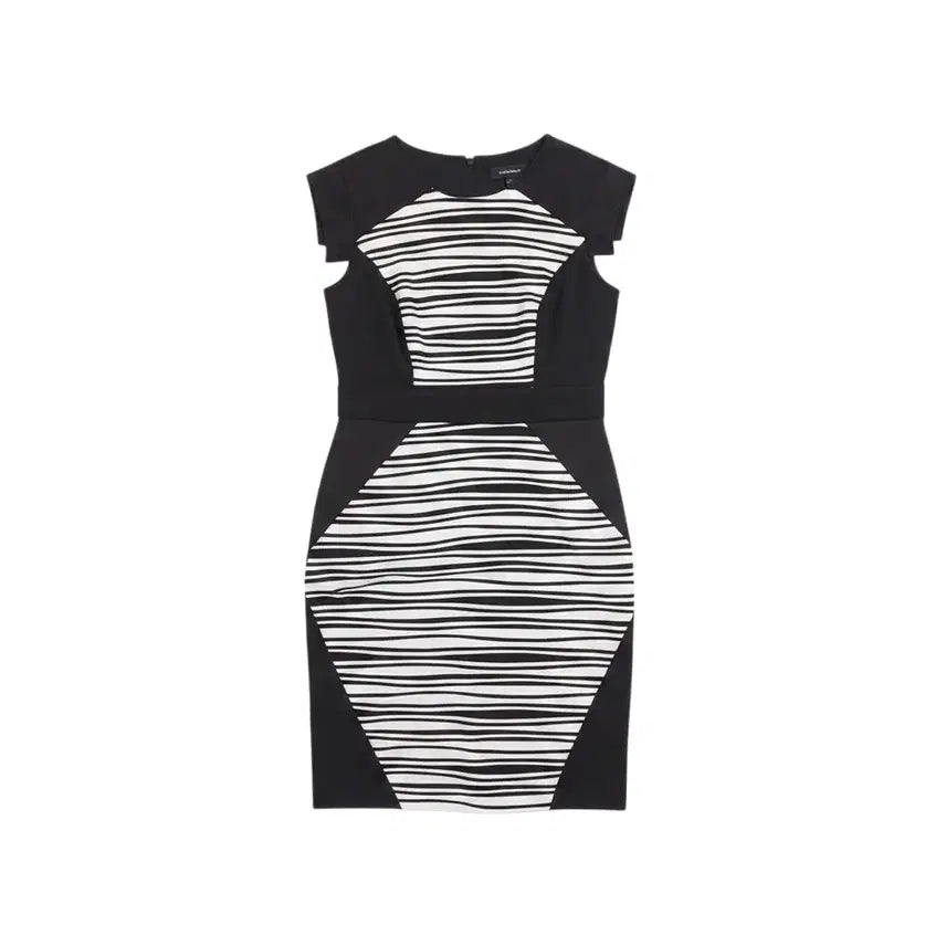 [BUNJANG] R&M Richards Women's Sleeveless Zebra Print Midi Dress Size 6 / 여성 6사이즈/ R&M Richards 얼룩말 민소매원피스 0-17
