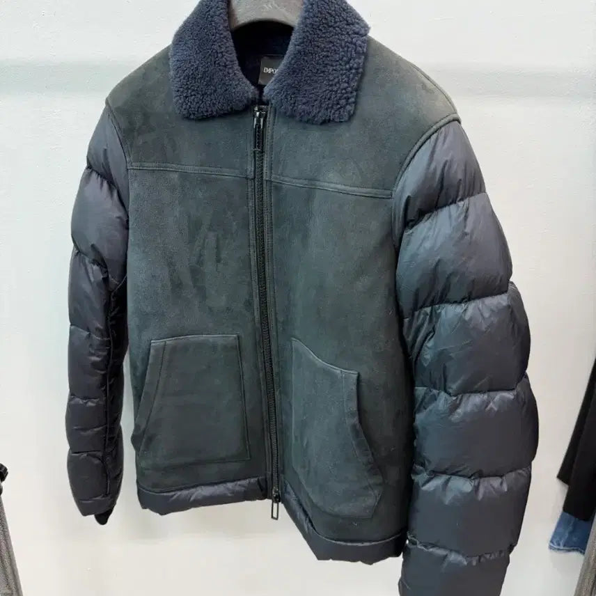 [BUNJANG] Emporio Armani Lambskin Down Shearling Jacket / 100) 엠포리오알마니 양가죽 다운 무스탕