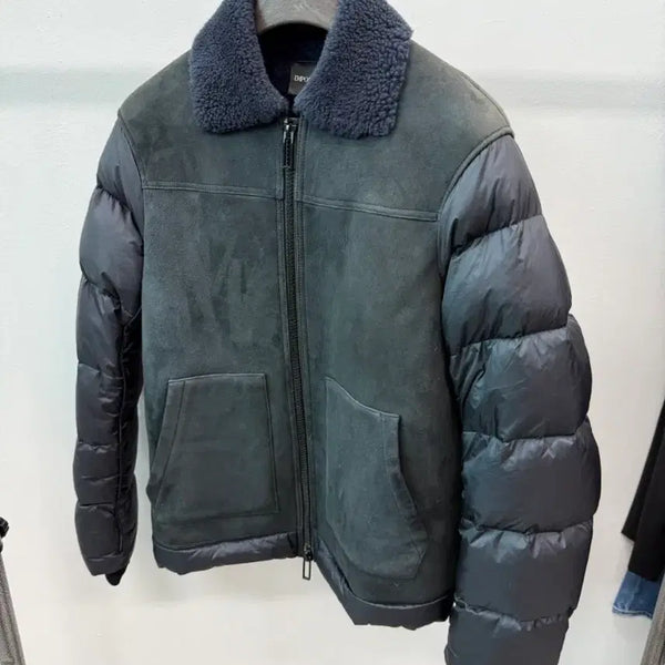[BUNJANG] Emporio Armani Lambskin Down Shearling Jacket / 100) 엠포리오알마니 양가죽 다운 무스탕