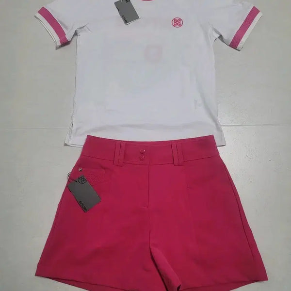 [BUNJANG] G/FORE Short Sleeve T-Shirt and Shorts Set / 지포어 반팔티셔츠 반바지 세트