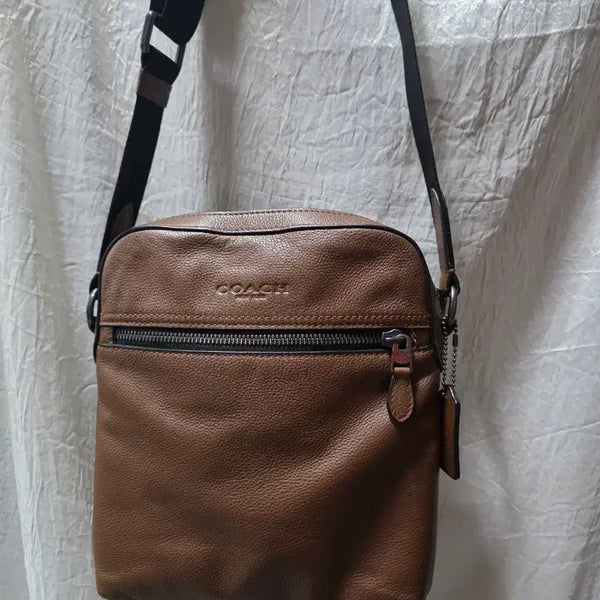 [BUNJANG] Coach Leather Crossbody Bag Brown / 코치 가죽 크로스백 브라운