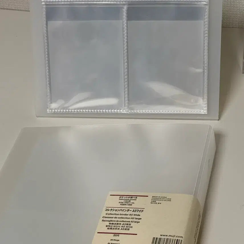 [BUNJANG] Muji Collection Binder A5 Wide 20-Hole + Desk Top Photo Album / 무인양품 컬렉션 바인더 A5 와이드 20홀 + 데스크 탑 포토 앨범
