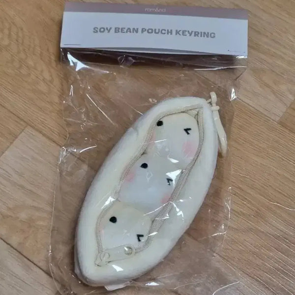 [BUNJANG] Rom&nd Soy Bean Pouch Keyring / 미개봉) 올리브영 롬앤 두유 콩 파우치 키링