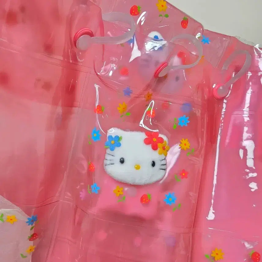 [BUNJANG] Sanrio Classic Kitty Flower Kitty PVC Wall Pocket Organizer / 고전키티 꽃키티 인형 pvc 월포켓 벽수납