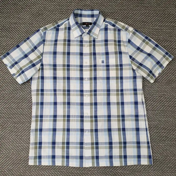 [BUNJANG] Daks Men's Short Sleeve Shirt 110 / 닥스 반소매 셔츠 남자110