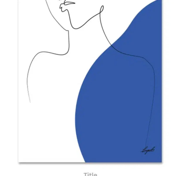 [BUNJANG] Cha Han-byul Minimal Modern One-Line Drawing Poster (A2) / (포장상태) 차한별 작가-미니멀 모던 원라인 드로잉 에디션