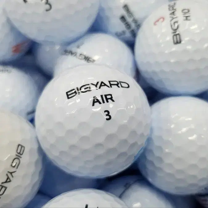 [BUNJANG] Big Yard 2-Piece/3-Piece Mixed Distance Golf Balls (60 Count) / 빅야드 2피스/3피스 혼합 골프공.비거리볼 60개