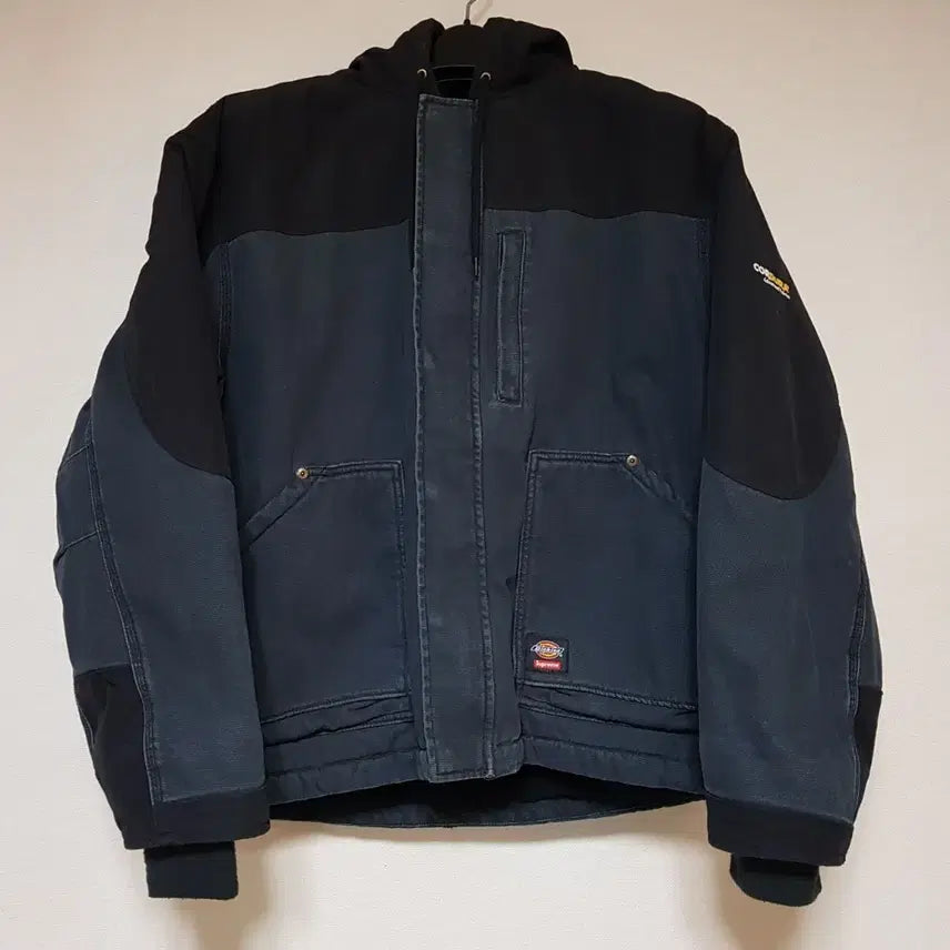 [BUNJANG] Supreme x Dickies Cordura Hooded Work Jacket Black FW25 / 슈프림 X 디키즈 코듀라 후드 워크 자켓 블랙 25FW