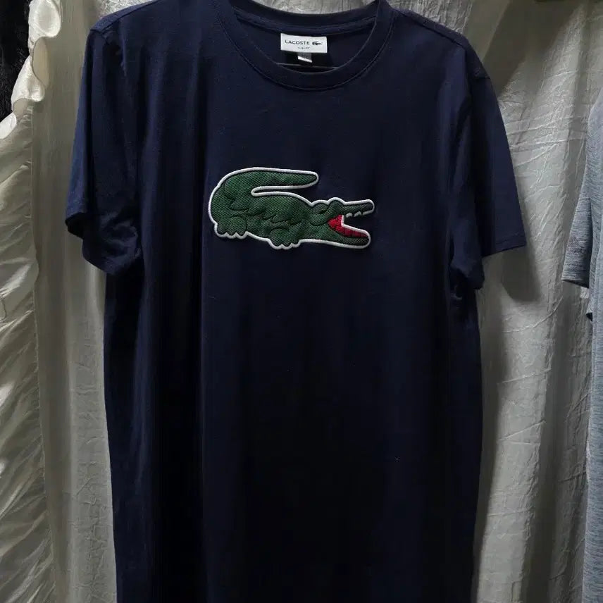 [BUNJANG] Lacoste Short Sleeve T-Shirt Navy / 라코스테 반팔티 네이비