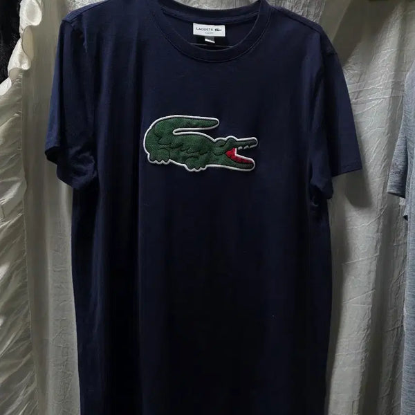 [BUNJANG] Lacoste Short Sleeve T-Shirt Navy / 라코스테 반팔티 네이비