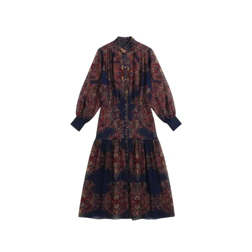 [BUNJANG] Jessi New York Paisley Long Dress / 여성66/ 제시뉴욕 페이즐리 롱 원피스 0-23