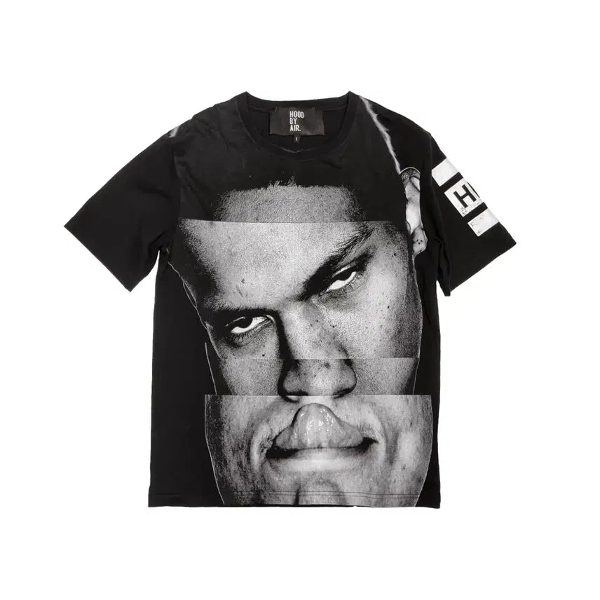 [BUNJANG] Hood By Air 15SS Face Print T-Shirt Black L / 후드바이에어 - 15SS 페이스 프린트 티셔츠 - 블랙 - L