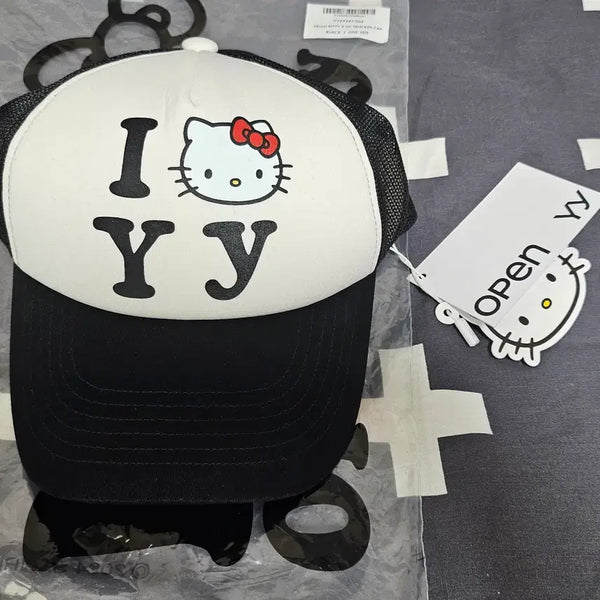 [BUNJANG] Open Yy Kitty Hat / Open Yy 키티 모자 미착용 새상품