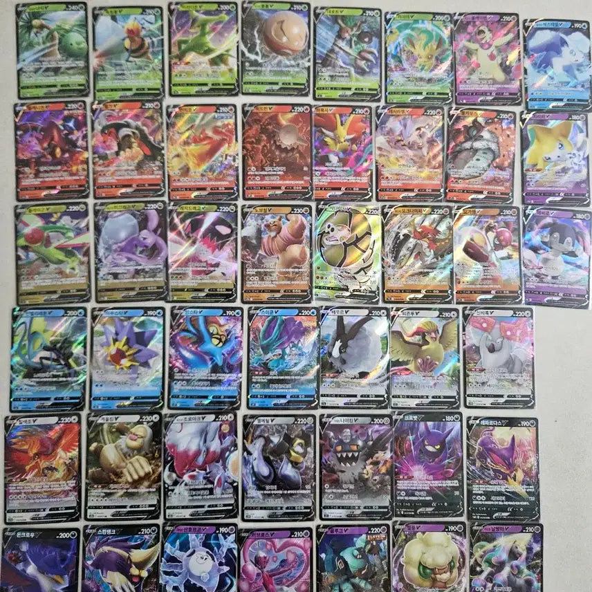 [BUNJANG] Pokemon V Cards Bundle Set (45 Cards) / 다수의 포켓몬 카드 V 일괄