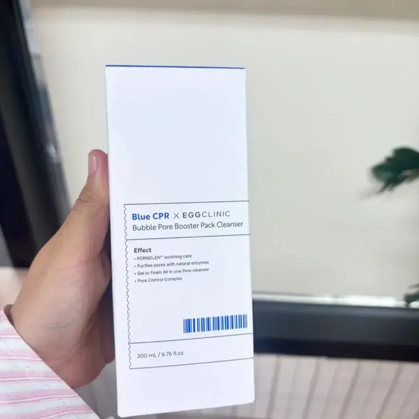 [BUNJANG] Egg Clinic Blue CPR Bubble Pore Booster Pack Cleanser (Sealed) / 미개봉 블루 CPR X 에그클리닉 버블 포어 부스터 팩 클렌저