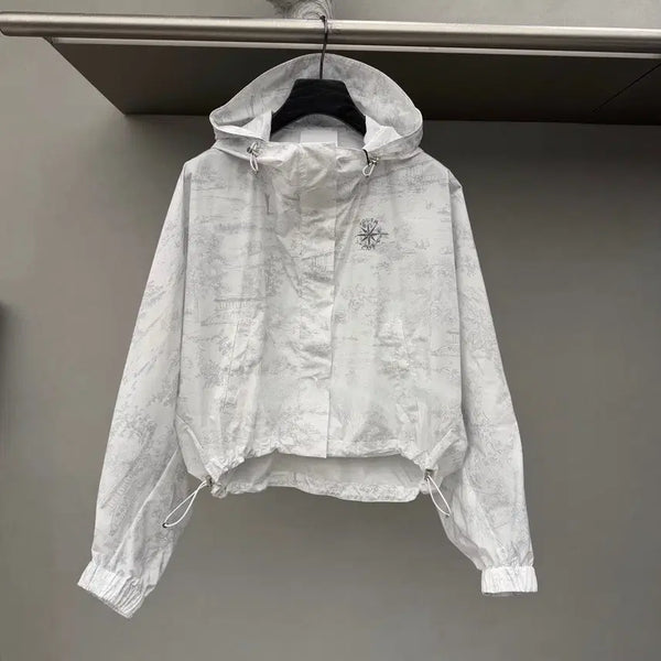 [BUNJANG] Southcape Women's Zipper Hooded Long-Sleeve Windproof Jacket / #사우스케이프 #SOUTHCAPE 여성골프의류