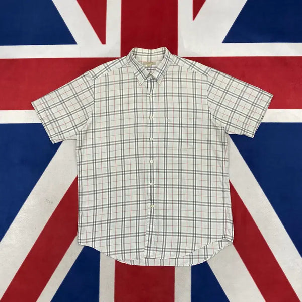 [BUNJANG] Burberry Short Sleeve Shirt / 버버리 반팔 셔츠 L 실측 XL
