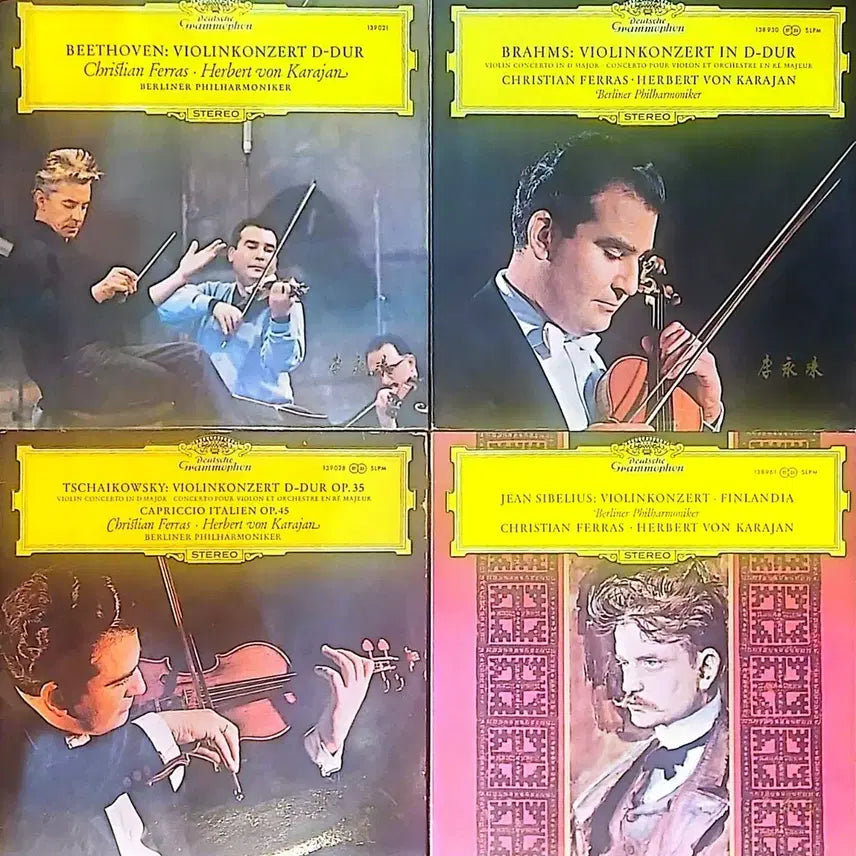 [BUNJANG] Christian Ferras Plays World's 4 Great Violin Concertos LP Set / 세계 4대 바이올린 협주곡 크리스티안 페라스 연주