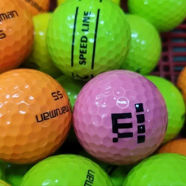 [BUNJANG] Maruman Color Golf Balls - Mixed 2/3 Piece (60 Balls) / 마루망 칼라골프공 모음.특등급 2/3피스 혼합 60개
