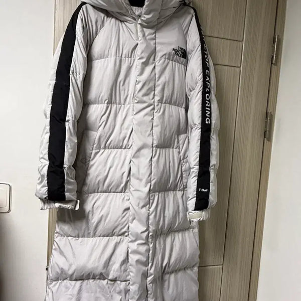 [BUNJANG] The North Face Stanley TBall Coat Men's Long Padding Jumper (Size M) Light Grey / 노스페이스 스탠리 티볼 코트 남성 롱패딩 점퍼 95 (M) 연그레이