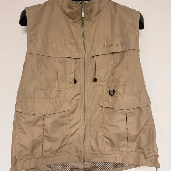 [BUNJANG] Columbia Men's Beige Vest Size S / Columbia 베이지색 남성용 S 사이즈 조끼