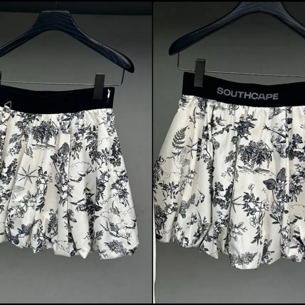[BUNJANG] Southcape Women's Printed Elastic Waist Skirt / #사우스케이프 #SOUTHCAPE 여성골프의류