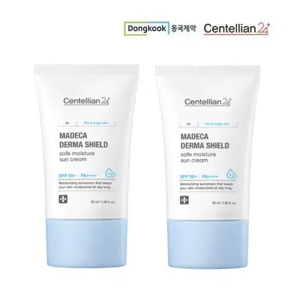 [BUNJANG] Dongkook Pharmaceutical Centella Dermashield Moisture Sun Cream (2 x 50ml) / 동국제약 마데카 더마쉴드 수분 선크림 50ml 2개